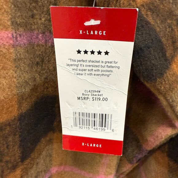 🆕BB Dakota Steve Madden Boxy Shacket Jacket SZ XL - Picture 7 of 10